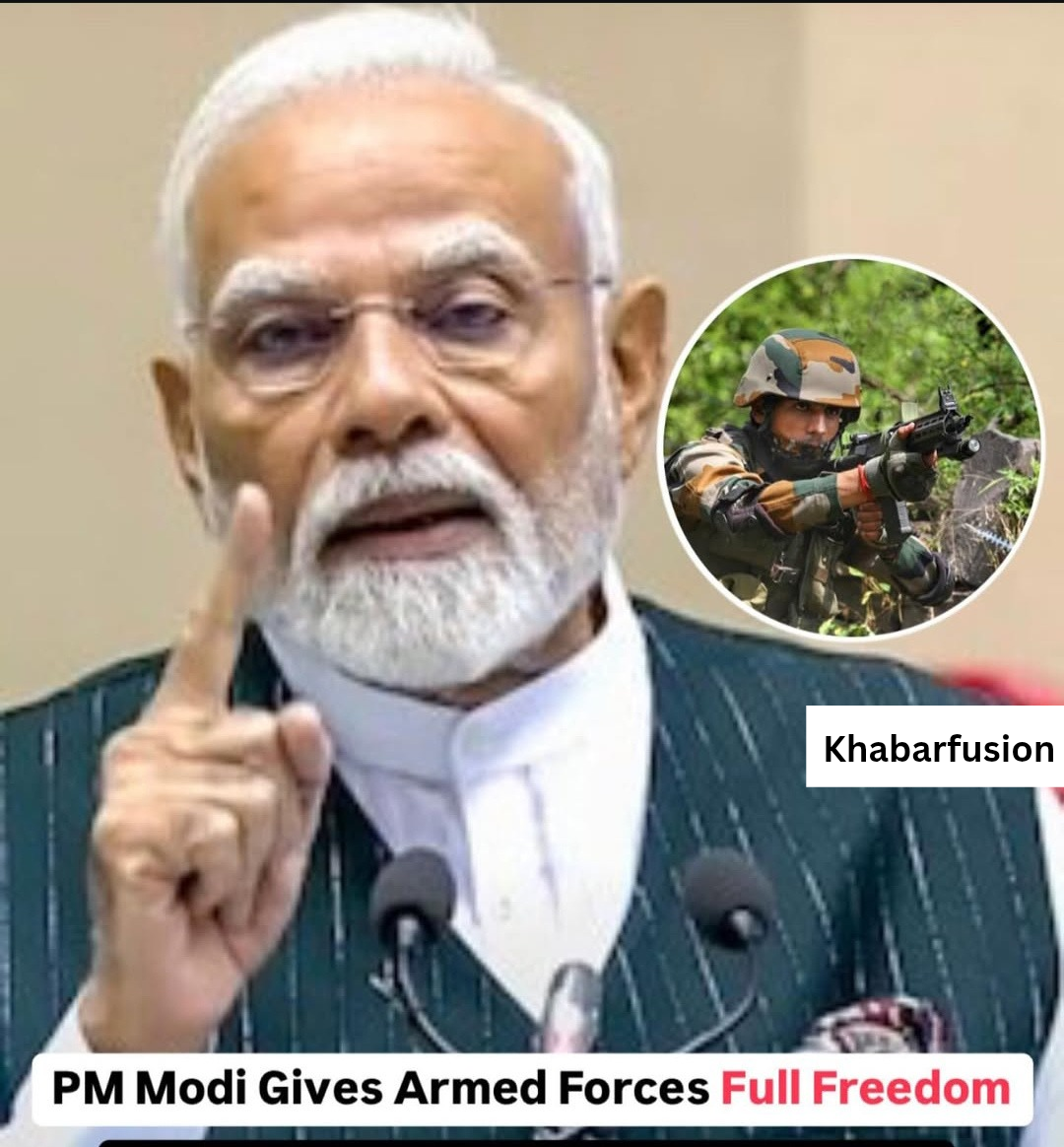Pm modi armed forces full freedom