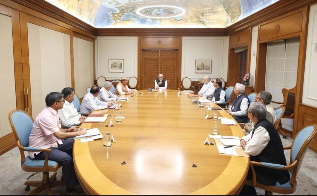 PM modi meeting on pahalgam terror attack