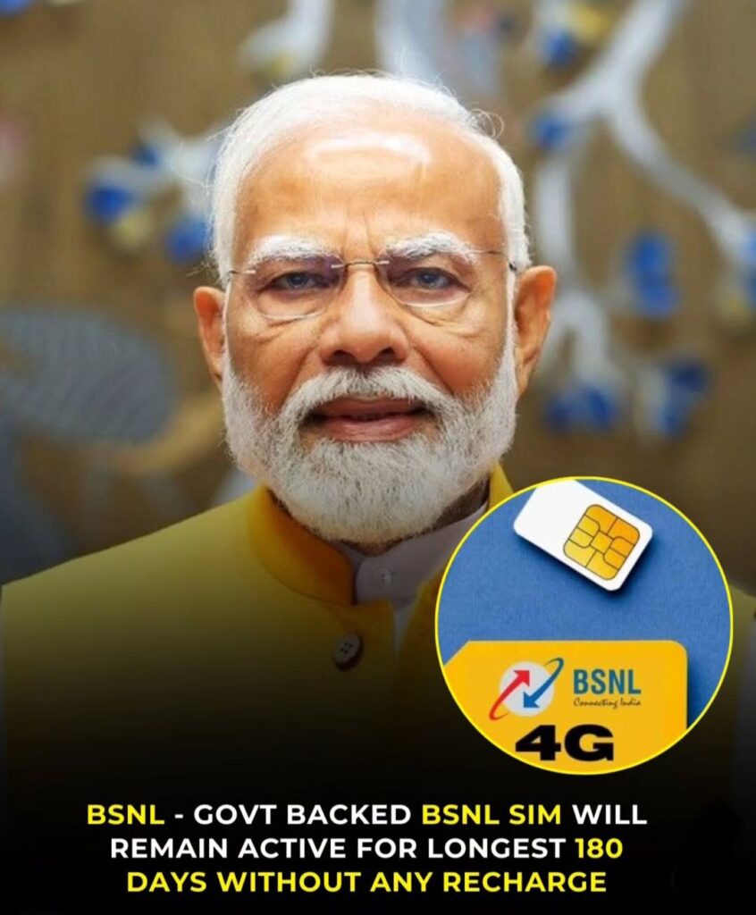 Smartphone user relaxed after TRAI's new SIM validity rule, with icons of Jio, Airtel, Vi, and BSNL showing extended recharge timelines.